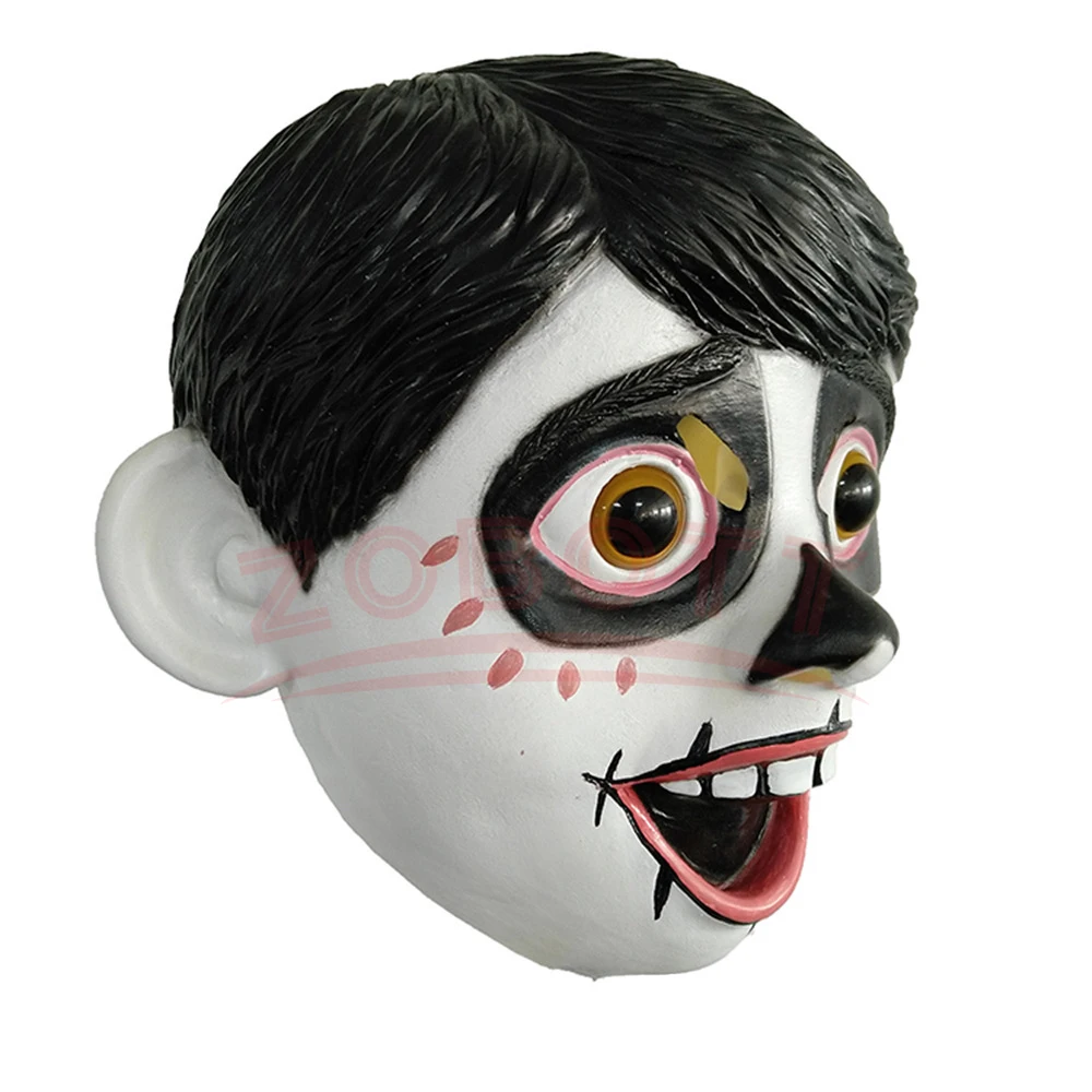 Anime Hector And Miguel Cosplay Mask Anime Skeleton Latex Headgear Halloween Carnival Party Roleplay Mask For Men Boys - view 6