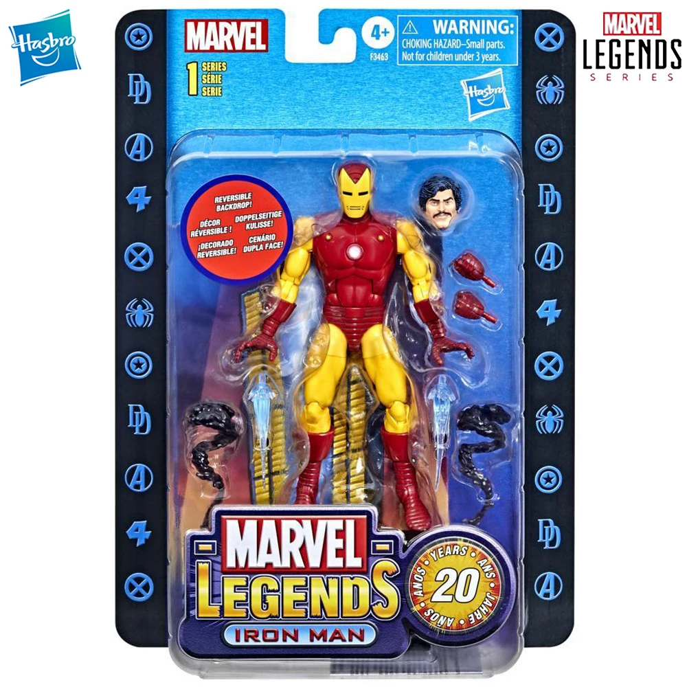 

[In-Stock] Hasbro Marvel Legends Series 20th Anniversary Iron Man 6-Inch-Scale Toybiz Exclusive Action Anime Figure Model Toys