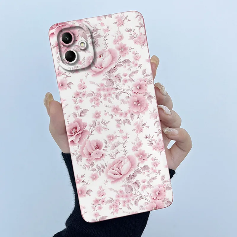 لسامسونج غالاكسي A04e A04 4G A04S حافظة لطيف الباندا الحلو الفتيات القطط لينة سيليكون الغطاء الخلفي سامسونج SM-A042F A045F جراب هاتف #4