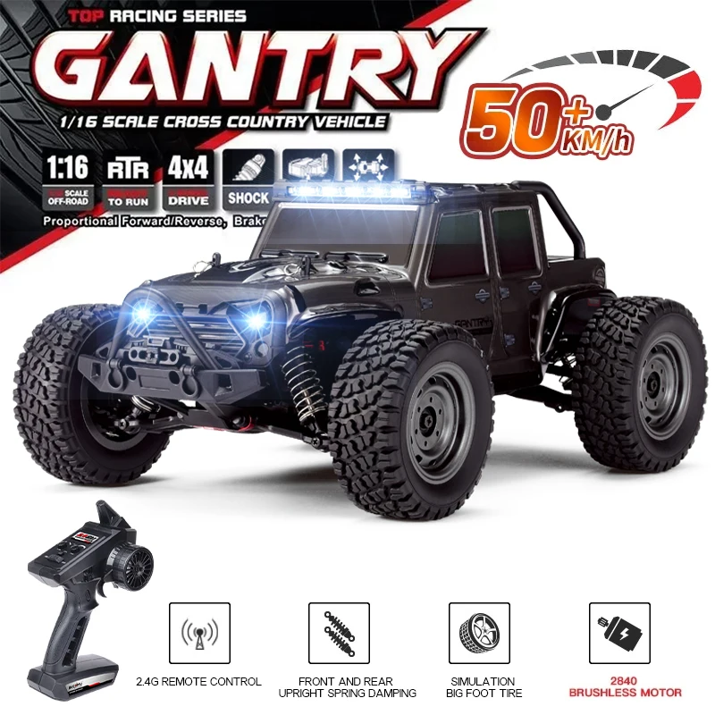 WLtoys 1/16 70km/h lub 50km/h Rc Car Professional 2.4G Remote Control 4x4 Off Road Drift Racing Monster Truck Zabawki na prezenty dla dzieci