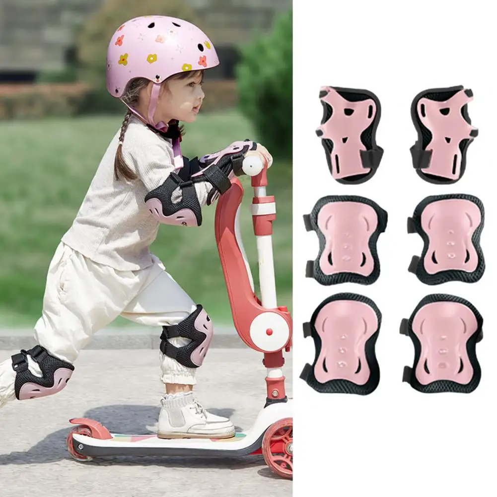 1 Set Kids Roller Skating Protective Gear Skateboarding Scooter Biking Cycling Sports Toddlers Boys Girls Wrist Guard Knee Elbow