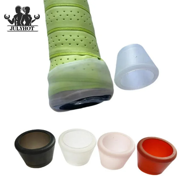 Tennis Racket Handle End Cover Protective Racquet Butt Cap Accessory Silicone Antislip Universal Easy Install