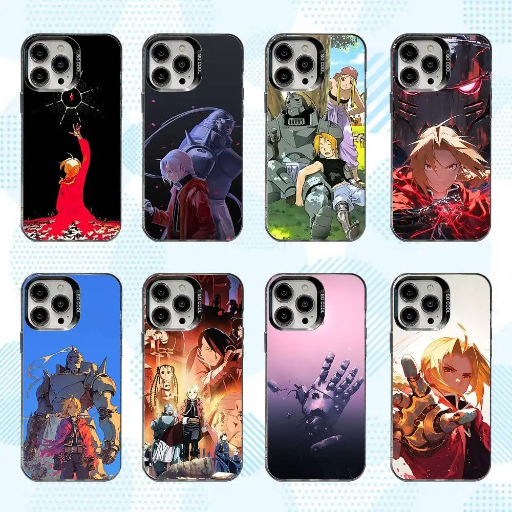 

F-Fullmetal A-Alchemist Phone Case For iPhone 16,15,14,13,12,11,Mini,Pro,SE,MAX White Matte Shockproof Cover