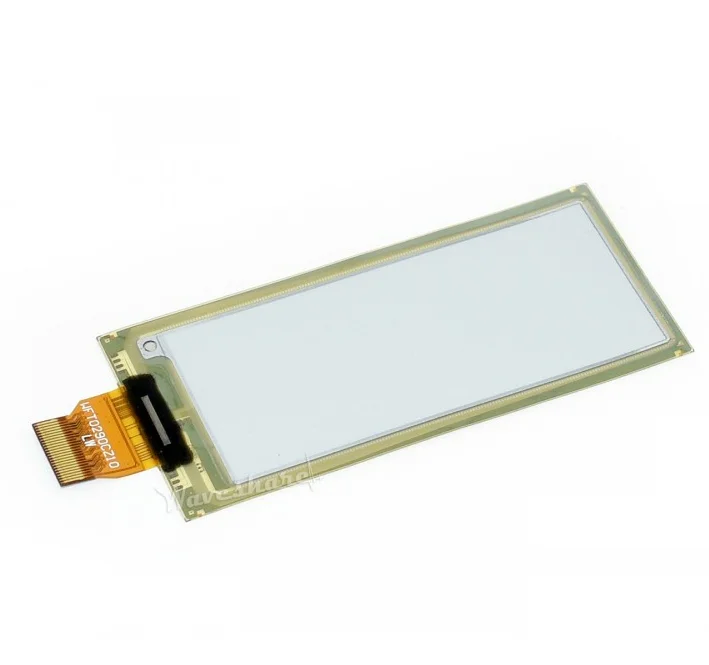 296X128 Chapéu de exibição de tinta eletrônica flexível de 2,9 polegadas para interface SPI de duas cores Raspberry Pi preto/branco