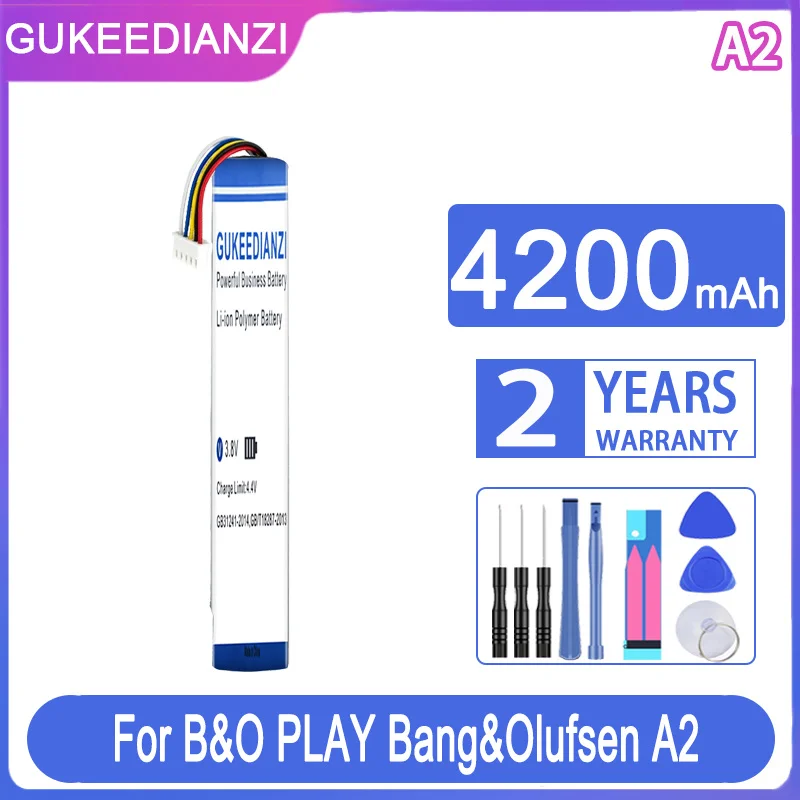 GUKEEDIANZI Replacement Battery 4200mAh For B&O PLAY Bang&Olufsen BeoPlay A2 Active BeoLit 15 17 Speaker