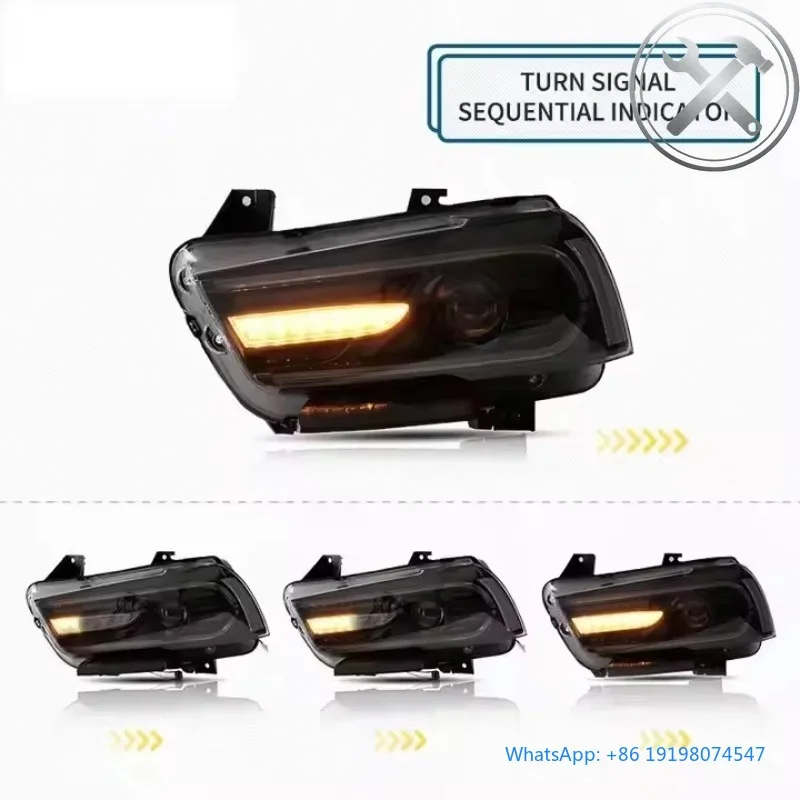 

Wholesale Modified Sequential Full LED Headlights Assembly 2011-2014 Sports Car 6000K Cool White Waterproof Auto Lighting Parts