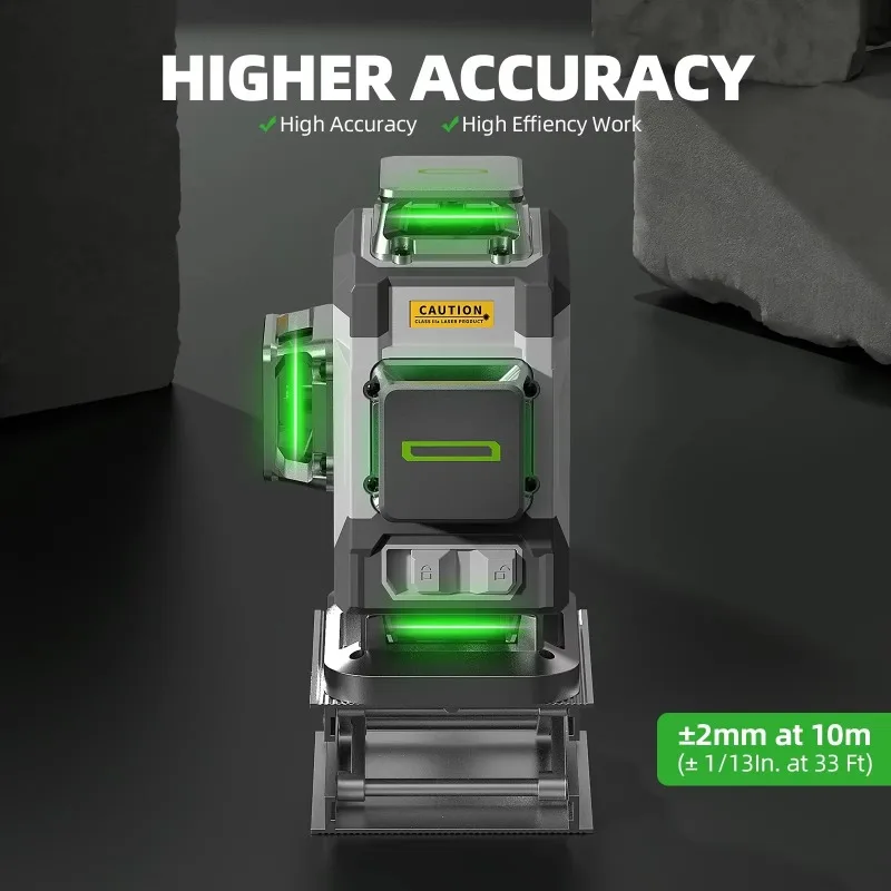 HUEPAR ZK04CG 4D Self Leveling Green Cross Line Chargeable Machine Multi Functional Magnetic Base 4D Cross Line Laser Level