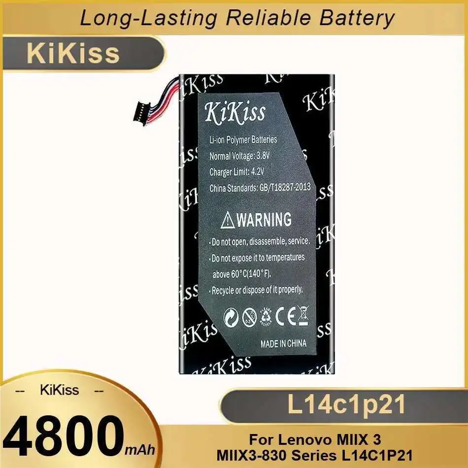 

Tablet Battery Lightweight For Lenovo Miix 3 MIIX3-830 Series L14C1P21 4800Mah