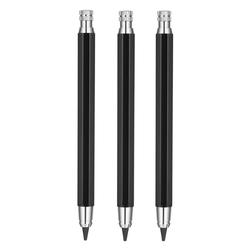 3Pcs 5.6 Mm Mechanical Pencils Sketch Up Automatic Mechanical Graphite Pencil For Draft Drawing,Art Sketching