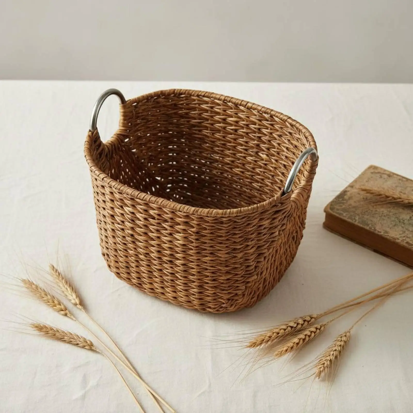 Outdoor Meal Basket Flower Holder Storage Lightweight Build for Patio