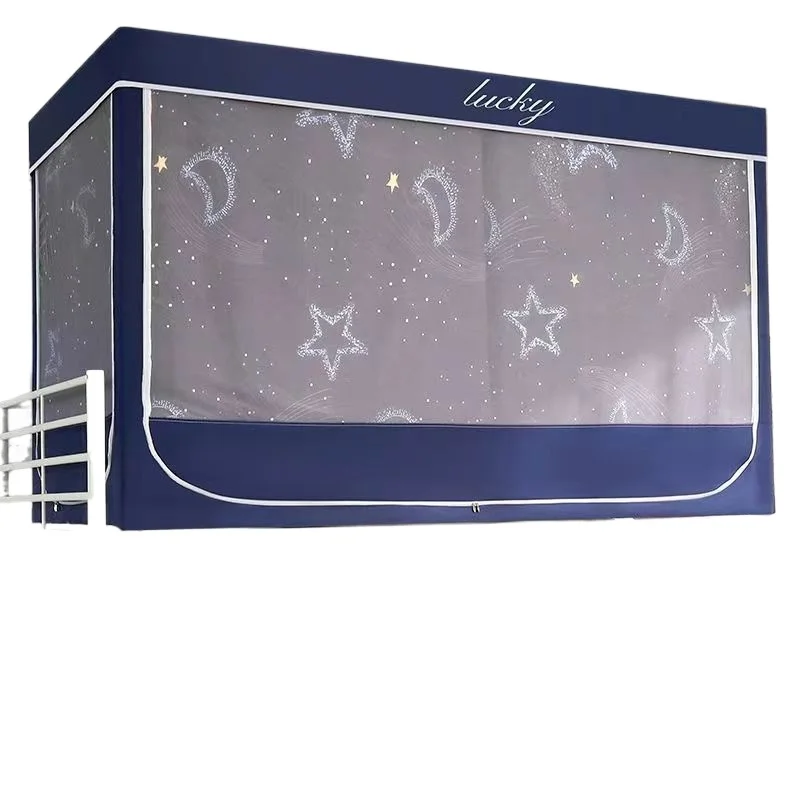 

Student dormitory bed curtain mosquito net one-in-one household dormitory single bed three doors under the bed