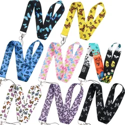 Butterfly Phone Lanyard, Long Ribbon Certificate, Neck Key Card Cover