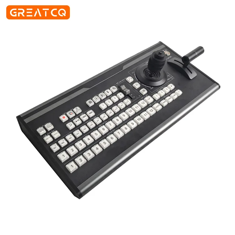 Key Metal Video Switcher Panel Controller with USB 2.0 fo OBS Streaming Radio & TV Broadcasting Equipment