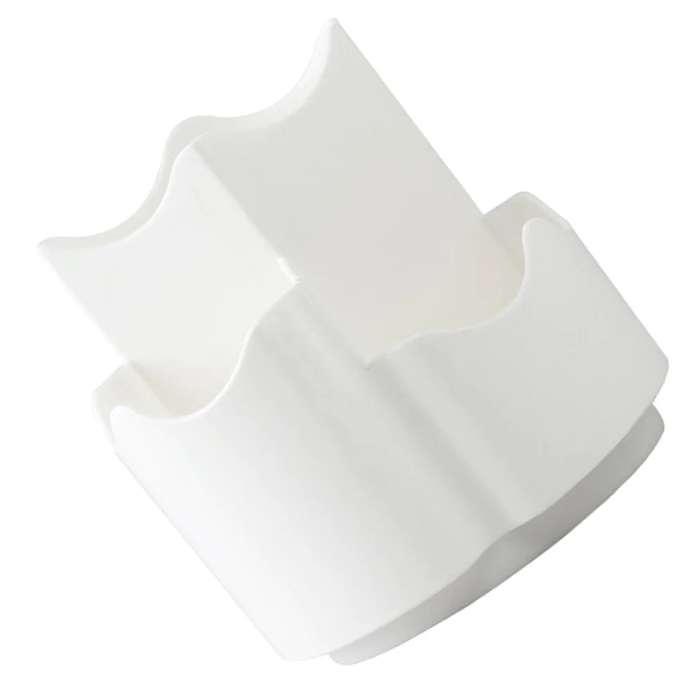 

2Pcs Multi-Functional Rotating Pen Holder Makeup Brush Cup 3-Section Organizer for Desk Bathroom Vanity Space Saving Solution