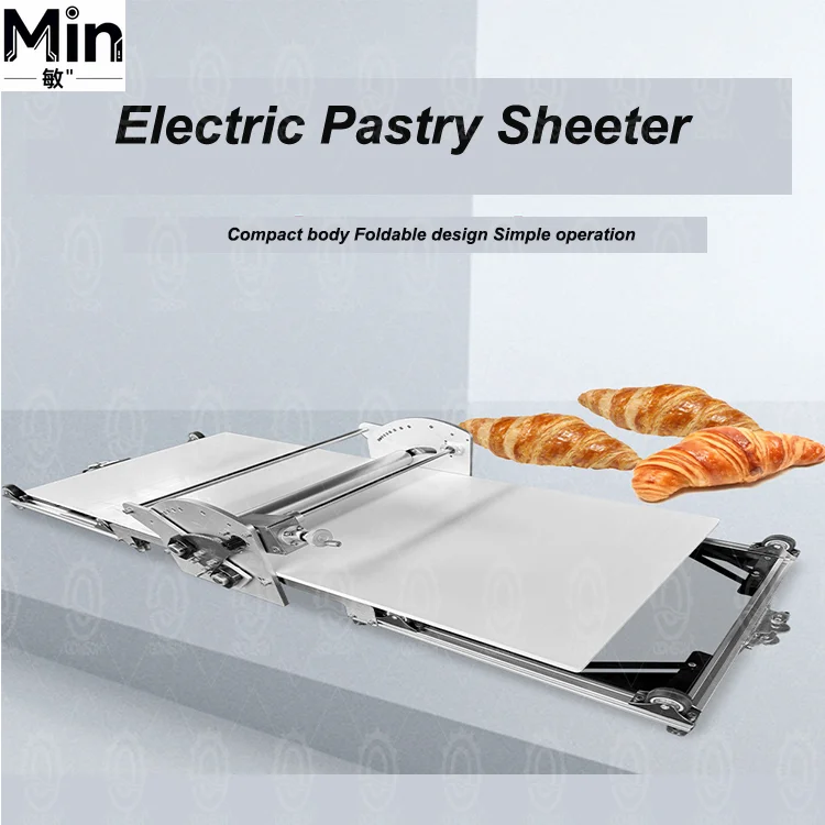 An-QDMECH Portable Foldable Pastry Dough Sheeter for Croissant Pizza Pasta Noodle Baking Equipment