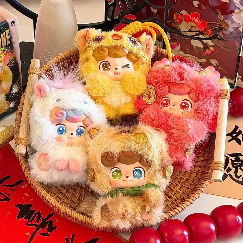 

Плюшевая игрушка-сюрприз Jotoys Q.Kid Good Fortune Series: модный брелок-подвеска для рюкзака, кукла-украшение, таинственная коробка, подарок для девочки