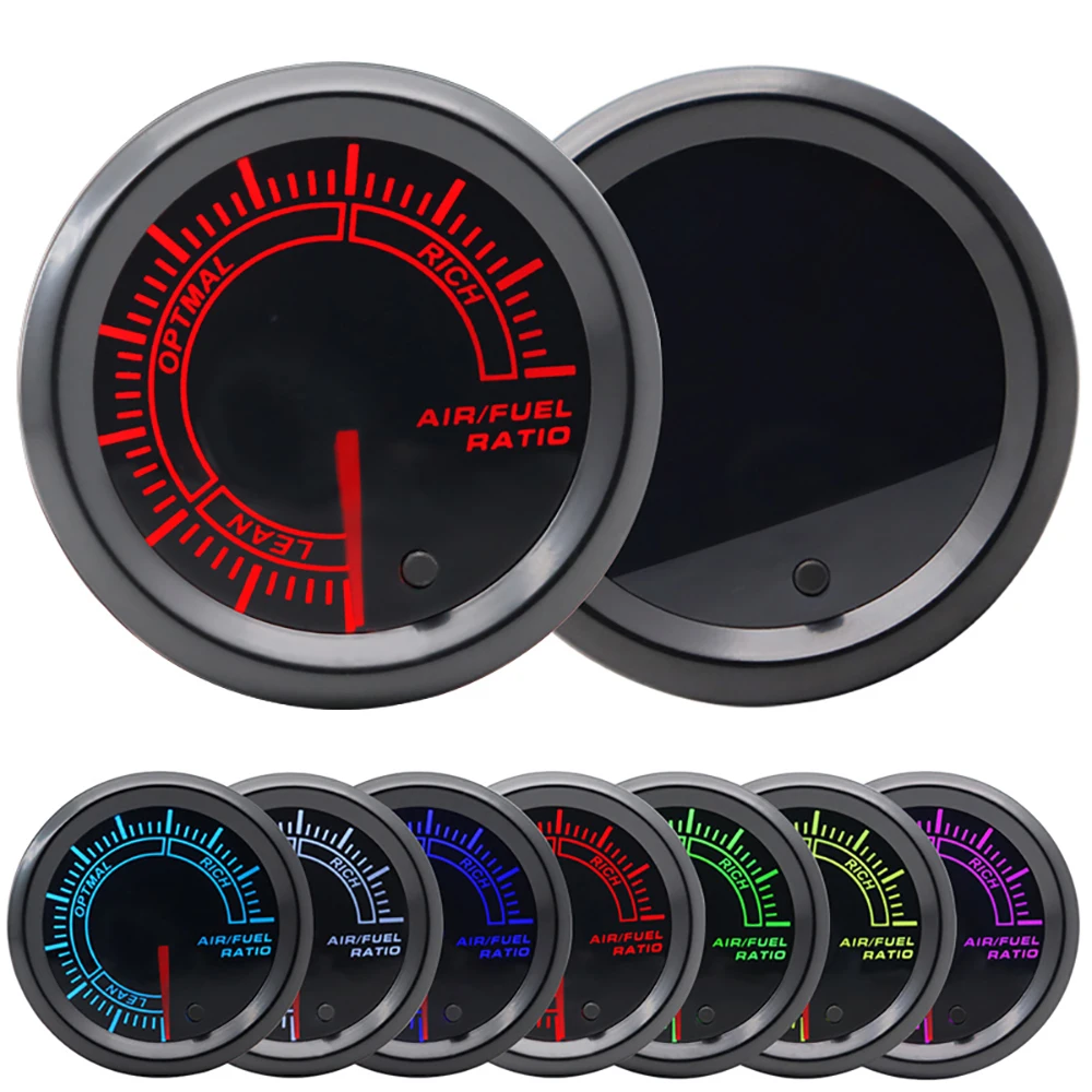 2,52mm LED Getönte 7-Farben-Serie: Boost/Wassertemperatur/Öltemperatur/Öldruck/Voltmeter/Luft-Kraftstoff-Verhältnis/EGT/Drehzahlmesser für Fahrzeuge – Detail 28