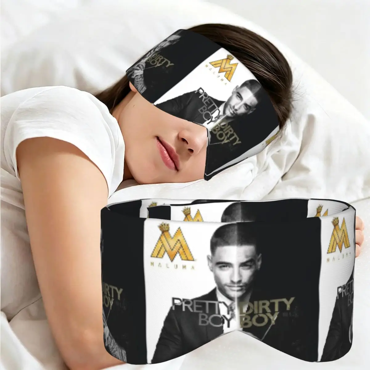 Maluma Tour 2025 sleep mask Light Blocking Portable Eye Cover for Girls Boys Office Nap Party Gift Eyeshade eyepatch