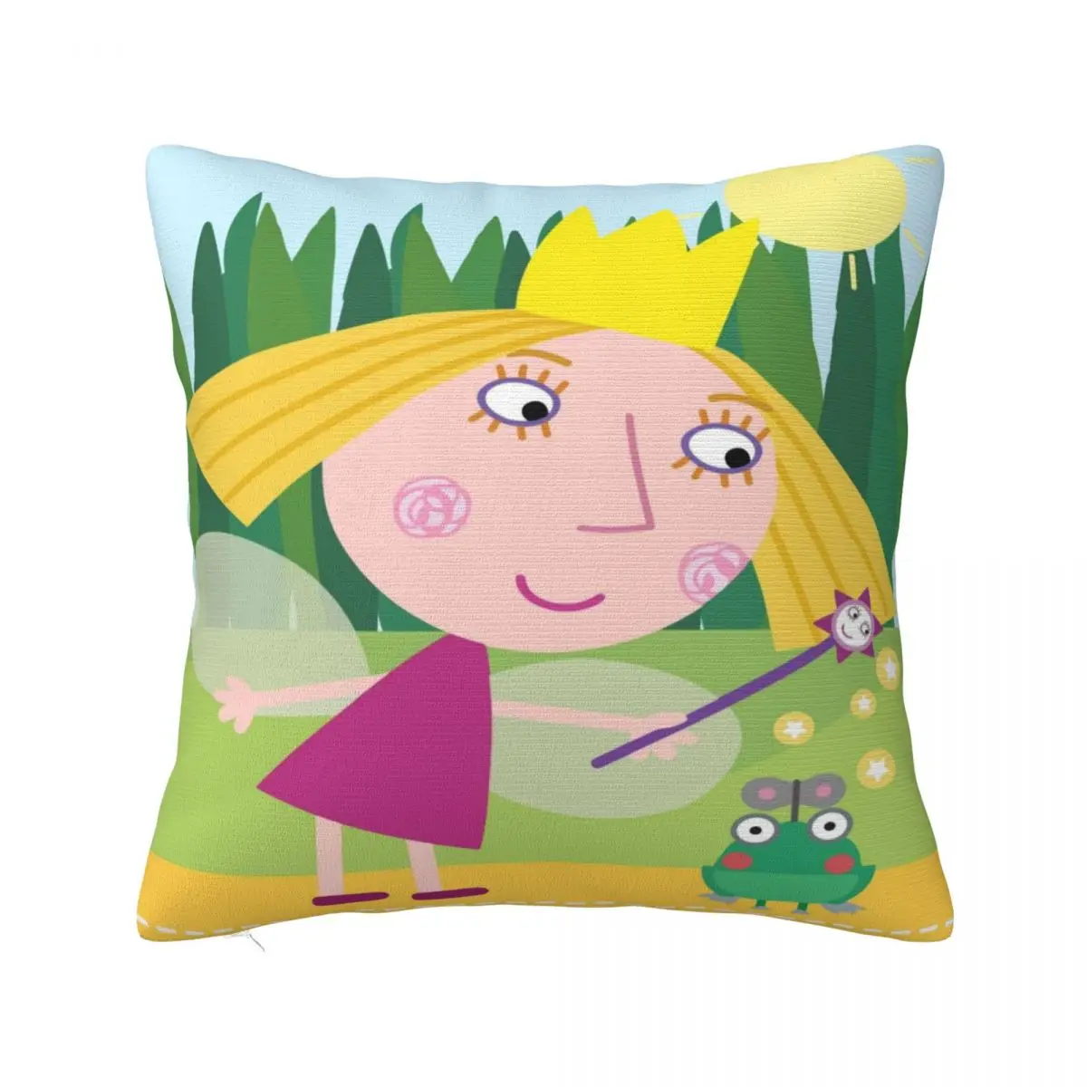 Stylish Living Room Ben And Holly's Kingdom Ben Y HollyDecor Pillowcase Accessories Pillow Cover Square Multi-Size