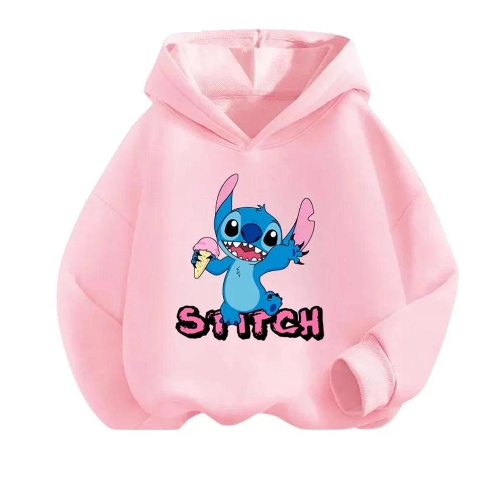 Stitch Hoodie Set Kids Long Sleeves Outfits 3-14 Years Children's Sets Baby Boys Casual Tracksuit Sonic Hoodie + Pants Sets