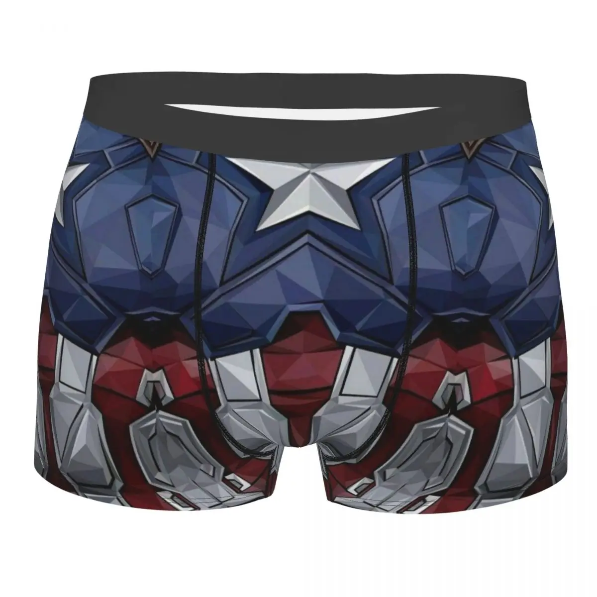 

Captain America Comics Underwear Men Sexy Print Customized Superhero Boxer Shorts Panties