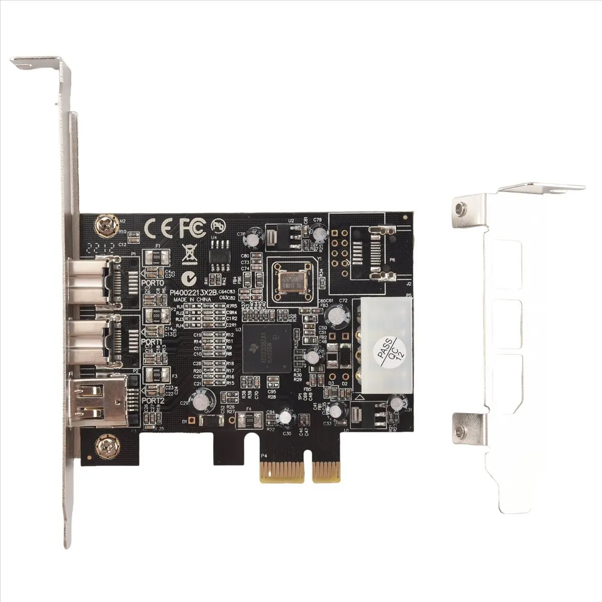 

-PEX30016 3-портовая карта IEEE 1394 Firewire 1394B и 1394A PCIe 1.1 X1 TI XIO2213B Чипсет Требуется драйвер Legacy