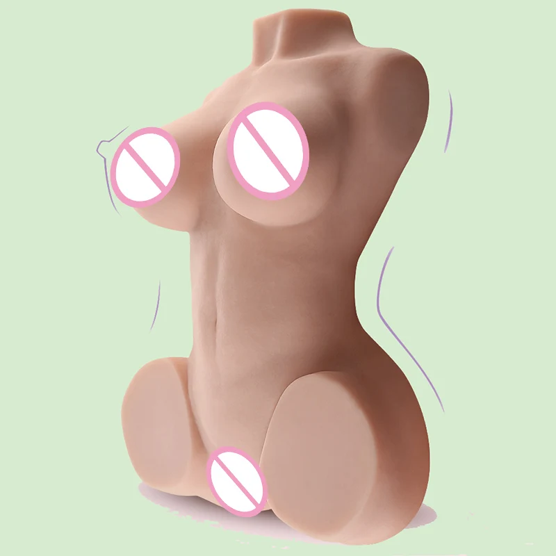 RENHEYUOU muñeca sexual de medio cuerpo realista 3D Vaginal Anal hombres masturbador juguetes sexuales Sexy pecho grande 9KG muñecas sexuales de Torso sexpuppe