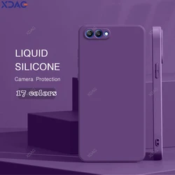 Phone Case for Honor View 10 View10 Lite 5G Internal Flocking Dual Layer Liquid Silicone Shockproof Soft Luxury Back Cover Shell