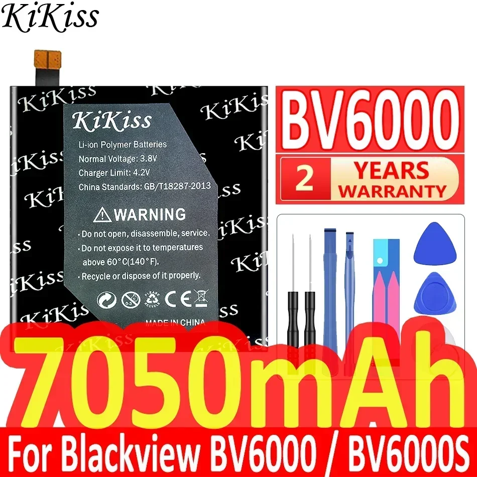 

Литий-ионный полимерный аккумулятор KiKiss 7050 мАч для смартфона Blackview BV6000 BV6000S Phone V756161P