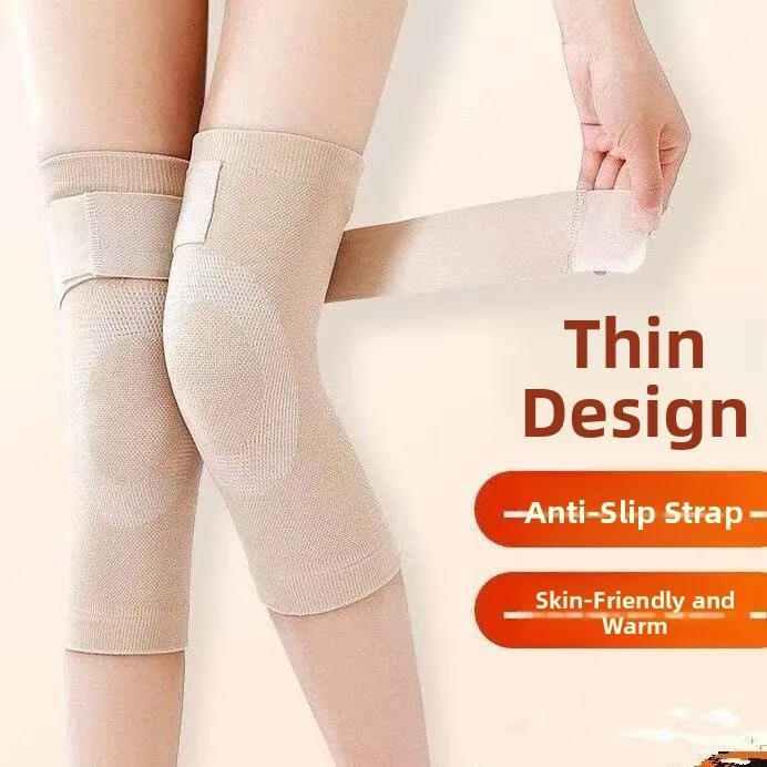 anti-slip-knee-pads-thin-model-for-men-and-women-air-conditioned-room-elastic-strap-heat-generating-from-artemisia-for-leg-jo