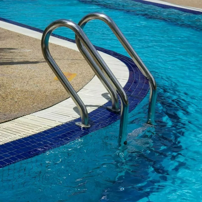 

Double Thickness Stainless Steel Pool Ladder Handrail Series Customizable Design For Swimming Pool Scenes New Style