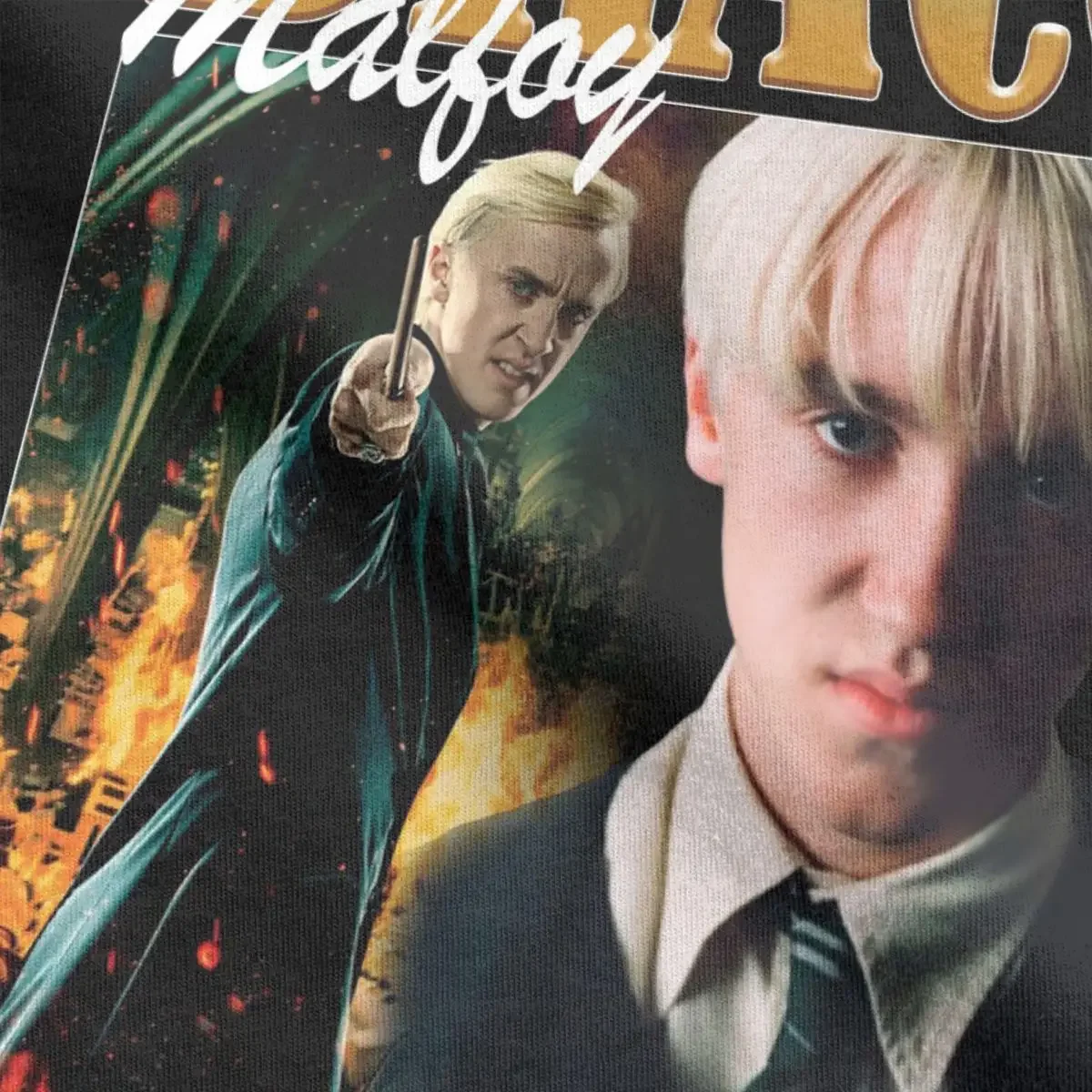 Draco Malfoy Men T Shirt Awesome Tees Short Sleeve O Neck T-Shirt 100% Cotton Gift Idea Tops