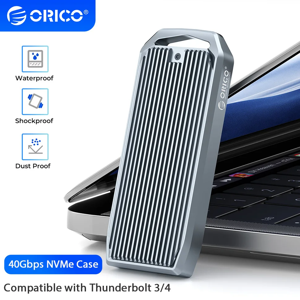 

Корпус ORICO 40 Гбит/с NVMe Портативный жесткий диск USB4 M.2 SSD Внешний корпус M2 Тип C Твердотельный накопитель House Com Thunderbolt 3/4