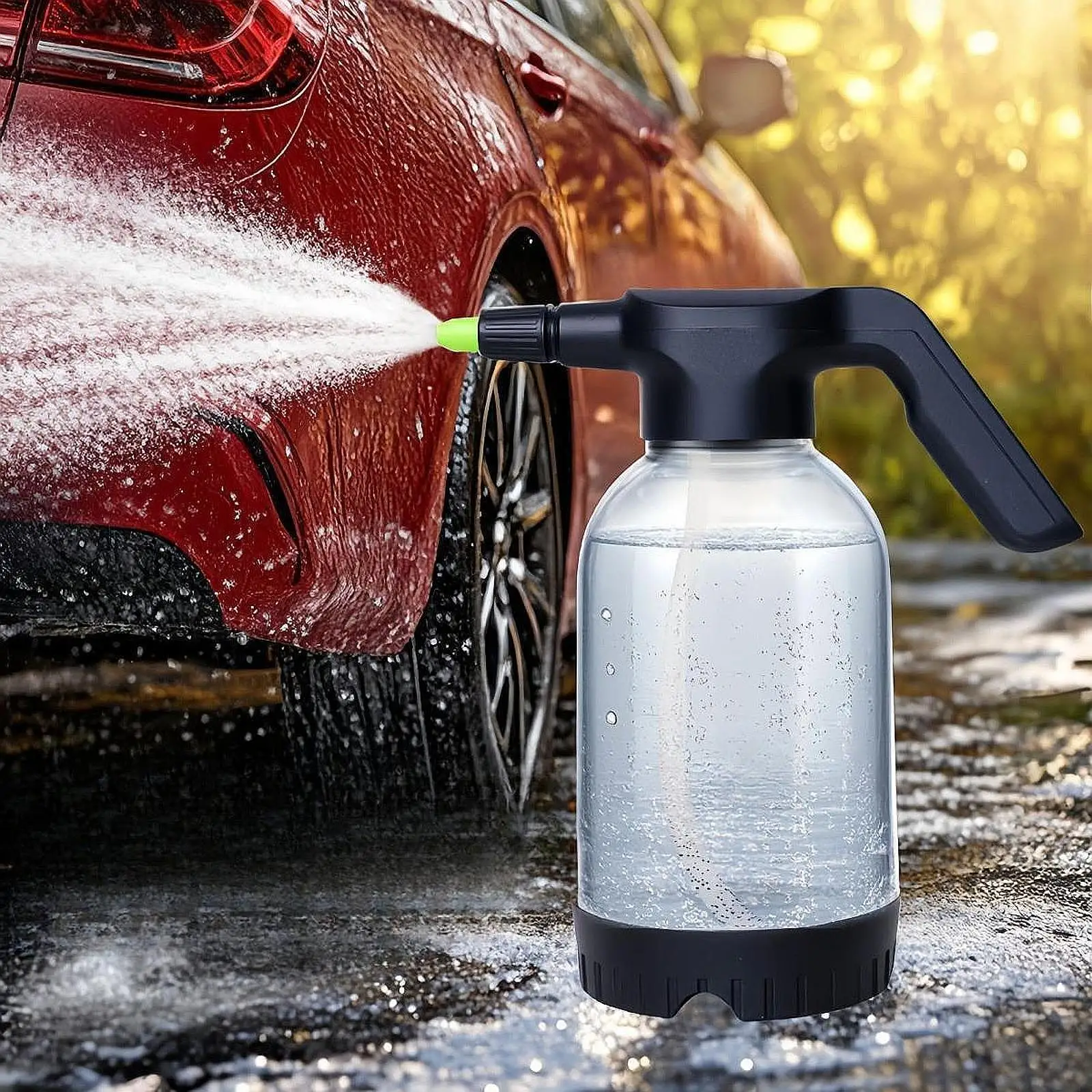 

Electric Foam Sprayer 2L for Automobile Washing Household Car Detailing