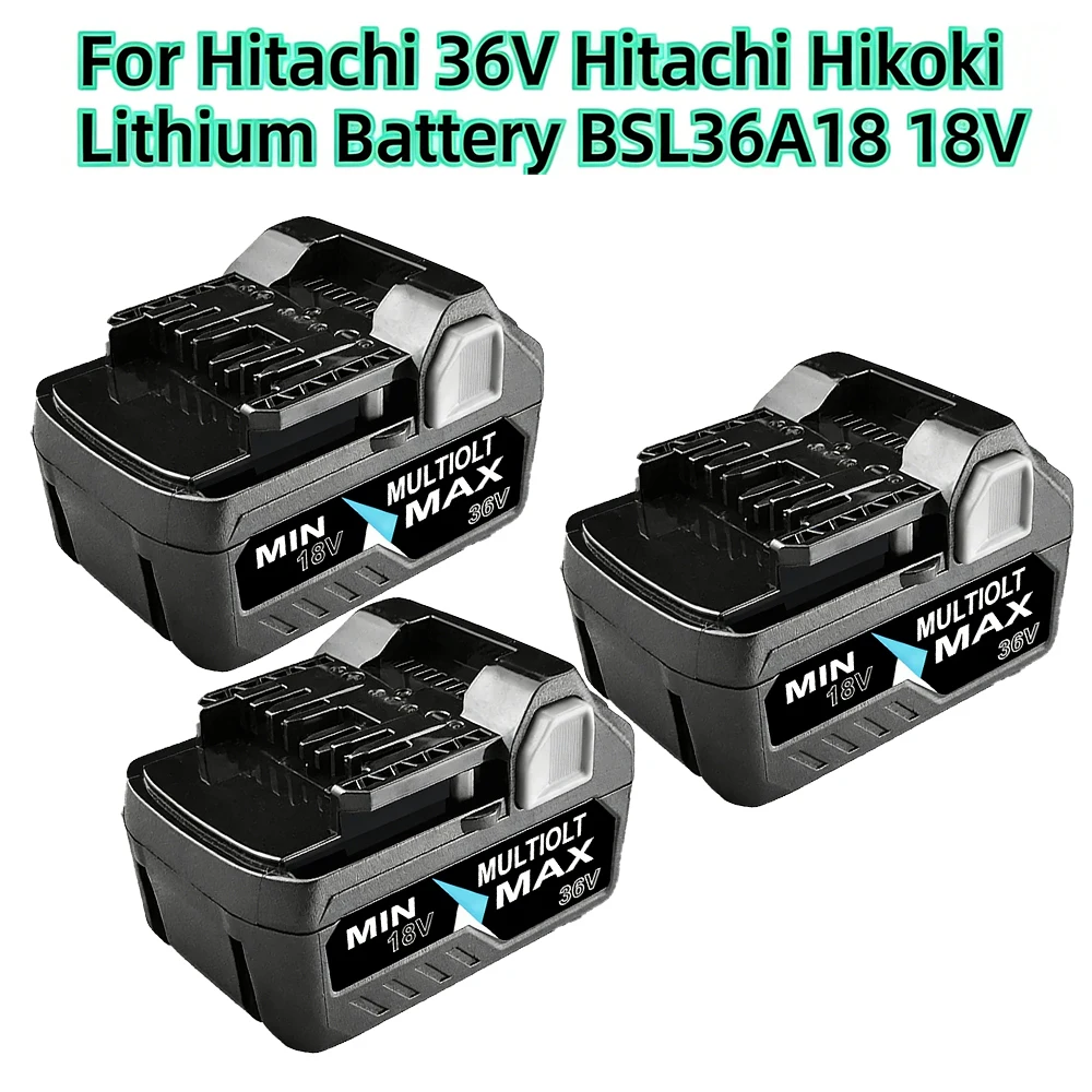 

New 18V/36V 6800mAh Rechargeable Battery for Hikoki Hitachi 36V Cordless Tools BSL36A18 BSL1815 BSL1840 BSL1860