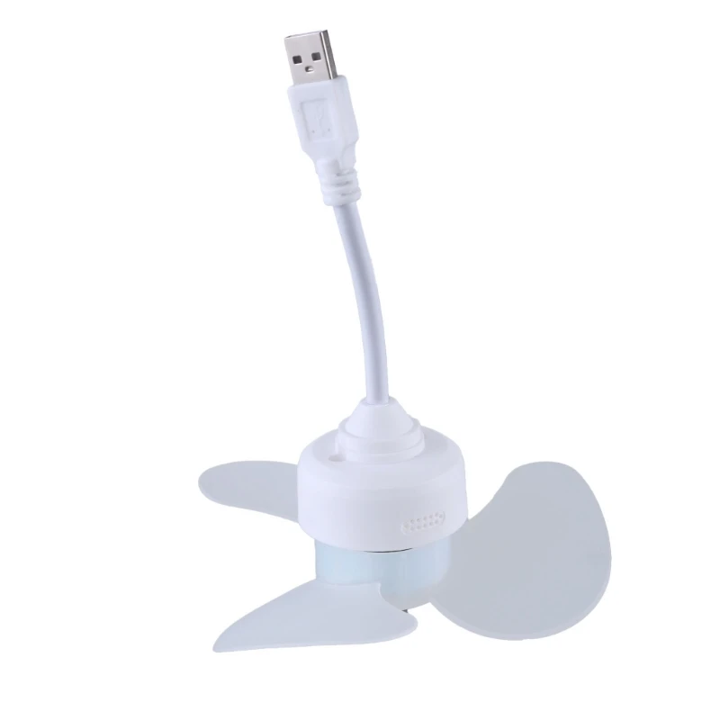 Przenośny wentylator USB Cichy wentylator podróżny do dowolnego źródła zasilania USB Wentylator chłodzący Cichy wentylator do