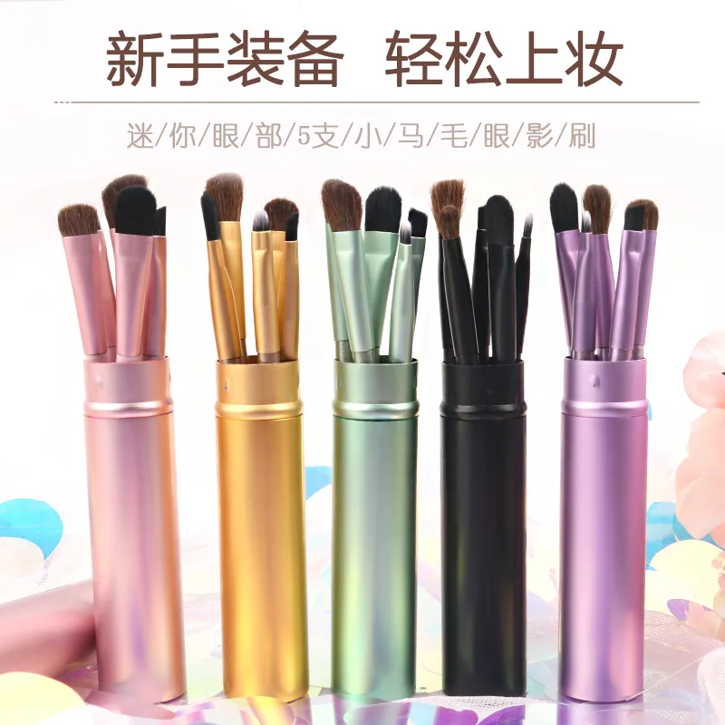 5pcs Eye Brush Set Blush Eyeshadow Brushes Delicate Soft Tools Foundation Blush Blending Beauty Makeup Brush Sets