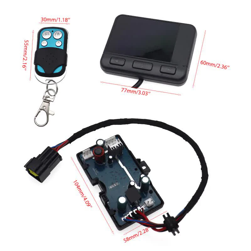 

12V/24V Air Heater LCD Monitor Switch&Remote Control For Car Truck Parking Heater Controller-A14Z