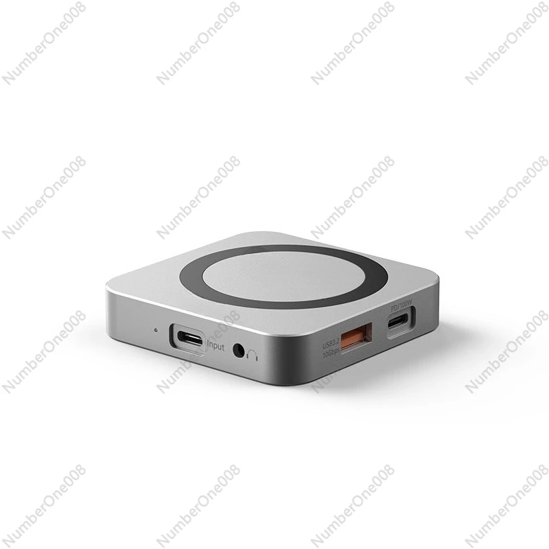 

8-in-1 Magnetic M.2 NVMe SSD Enclosure Dock, USB C Hub with 4K HDMI 60Hz,10Gbps Data Transfer,100W PD Charger, SD/TF Card Reader