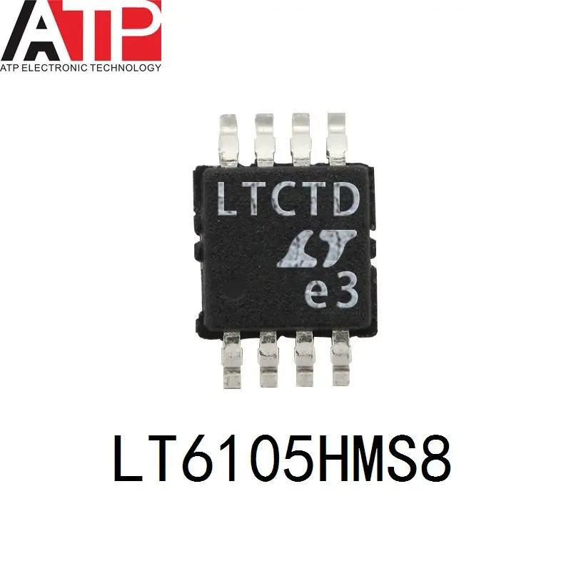 (1piece) New Original LT6105HMS8 LTCTD LT6105HMS8#PBF LT6105HMS8#TRPBF Chip IC Current Sense Amplifier 1 Circuit 8-MSOP