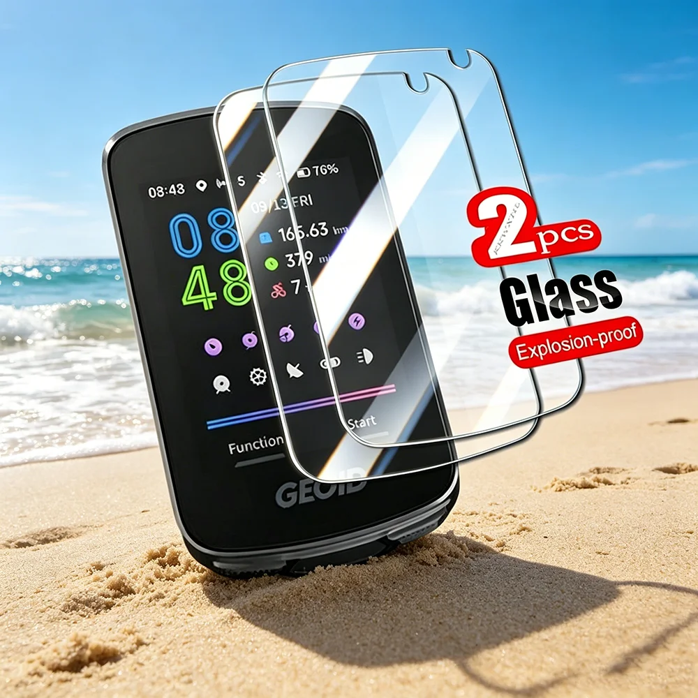 1/2PCS 9H HD FÜR GEOID CC700 Pro Gehärtete Glasabdeckung AUF GEOIDCC700 GPS Fahrradcomputer 2,8 Zoll Displayschutzfolie Transparente Folie