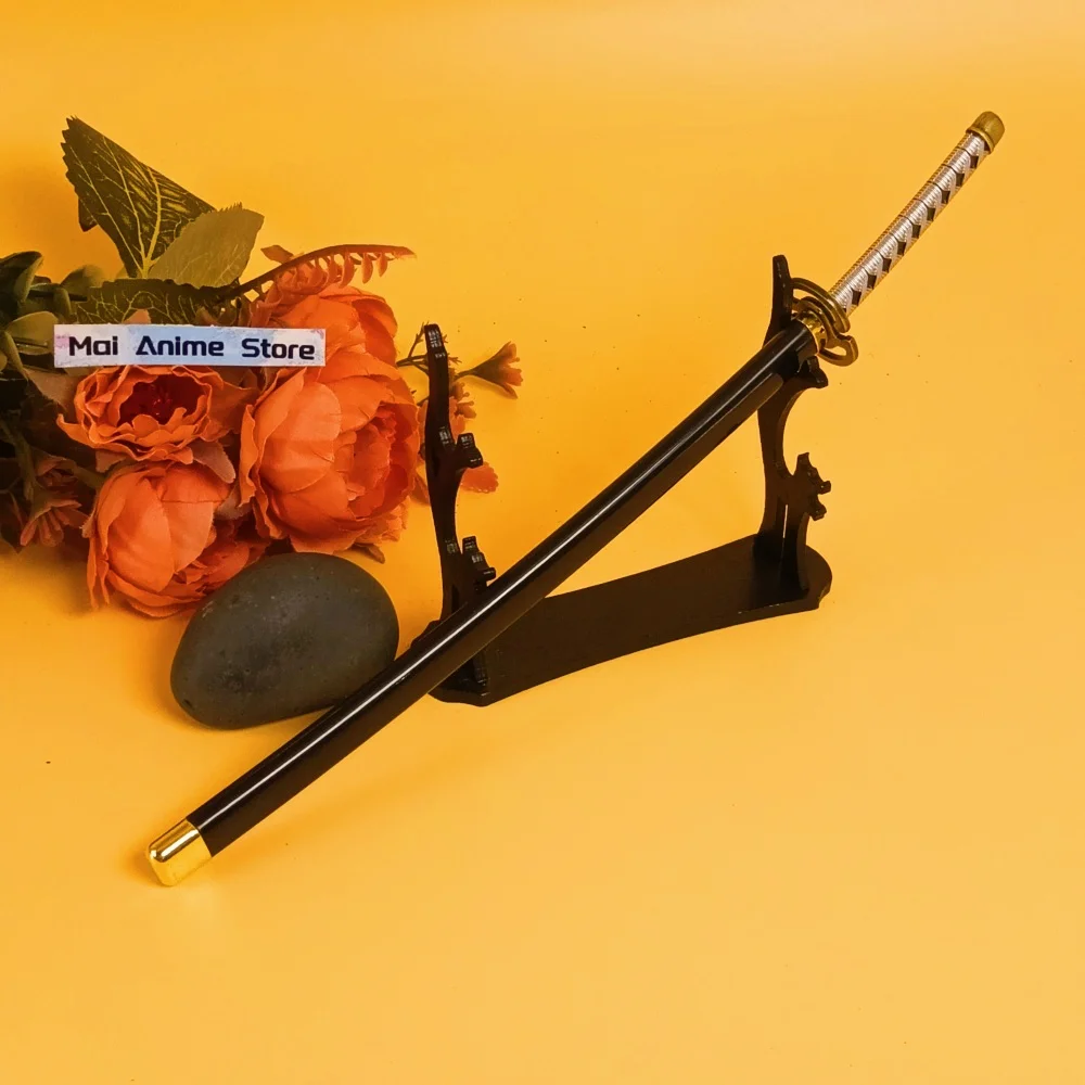 10-calowy miecz Katana Ichimaru Gin, metalowy nóż ninja, ostrze z anime Bleach, katana w naturalnej wielkości, oryginalny szabla samurajska, niedoładowana zabawka, prezent