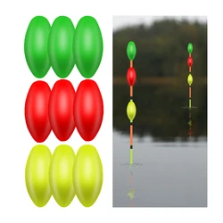 EVA Eye-catching Bean Fishing Float Fluorescent Drift Ball Foam Hit Indicator Fishing Float Buoyancy Ball Fishing Accessories