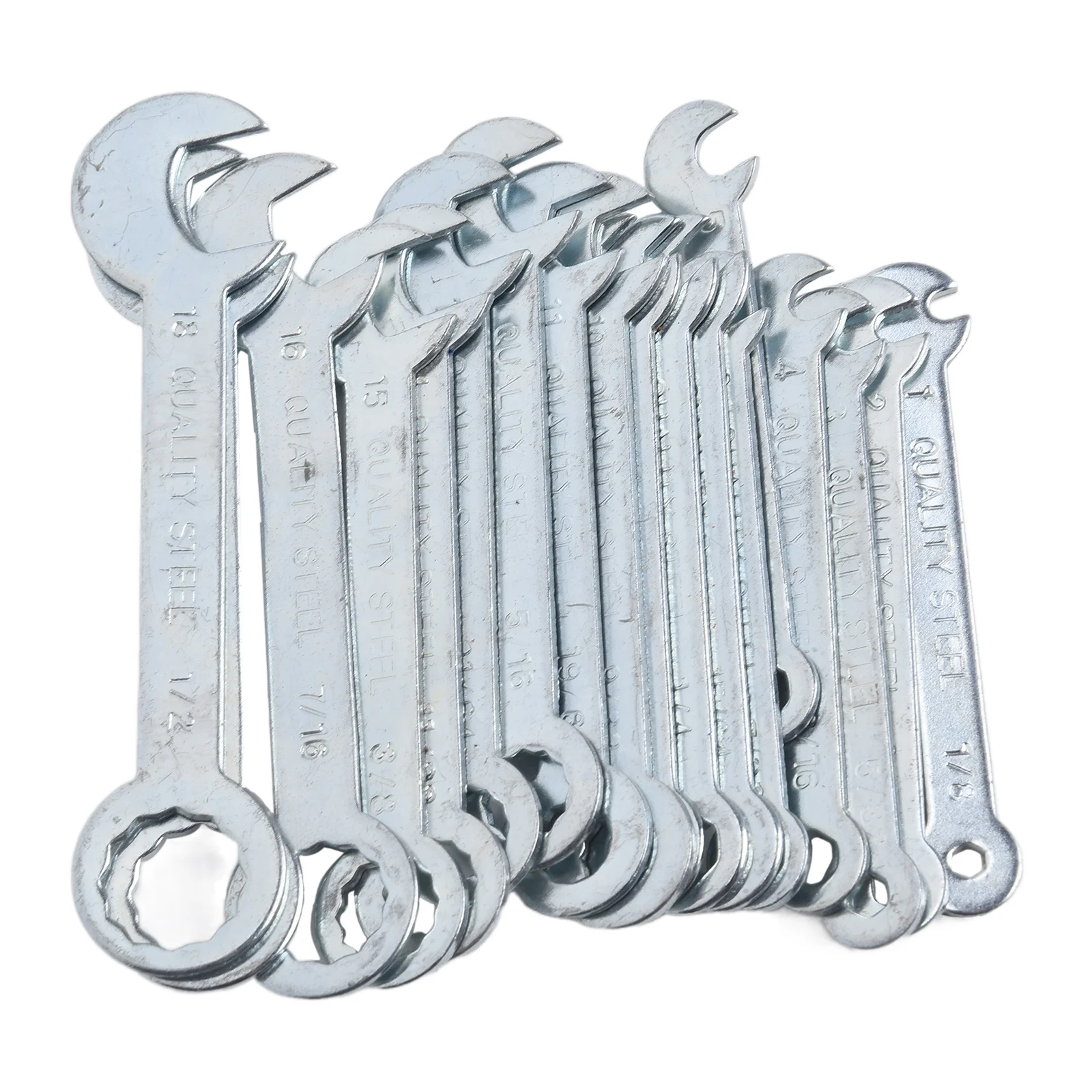 

18pcs Wrench Set 1-18mm Ratchet Wrench Car Repair Toolbox Storage Non-Slip Design Accurate Size Convenient Storage