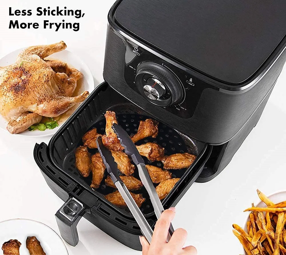 Reusable Silicone Air Fryer Liner Mat Non-Stick Steamer Pad Baking Inner Liner Cooking Mat Pastry Tools Kitchen Bakeware Oil Mat