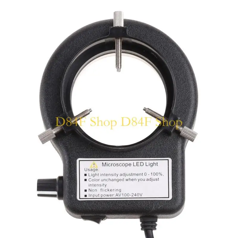 D84F Microscope Lamp Single Cylinder Binocular Stereo Ring Lamp Integrated Ring Light