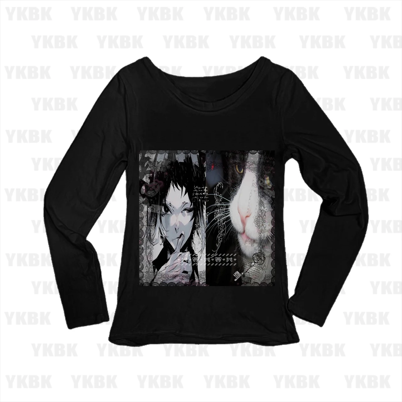 

Harajuku Fairy Y2k 2000s Style Autumn Winter Aesthetic Pattern Graphic Long Sleeve T-Shirts Tops