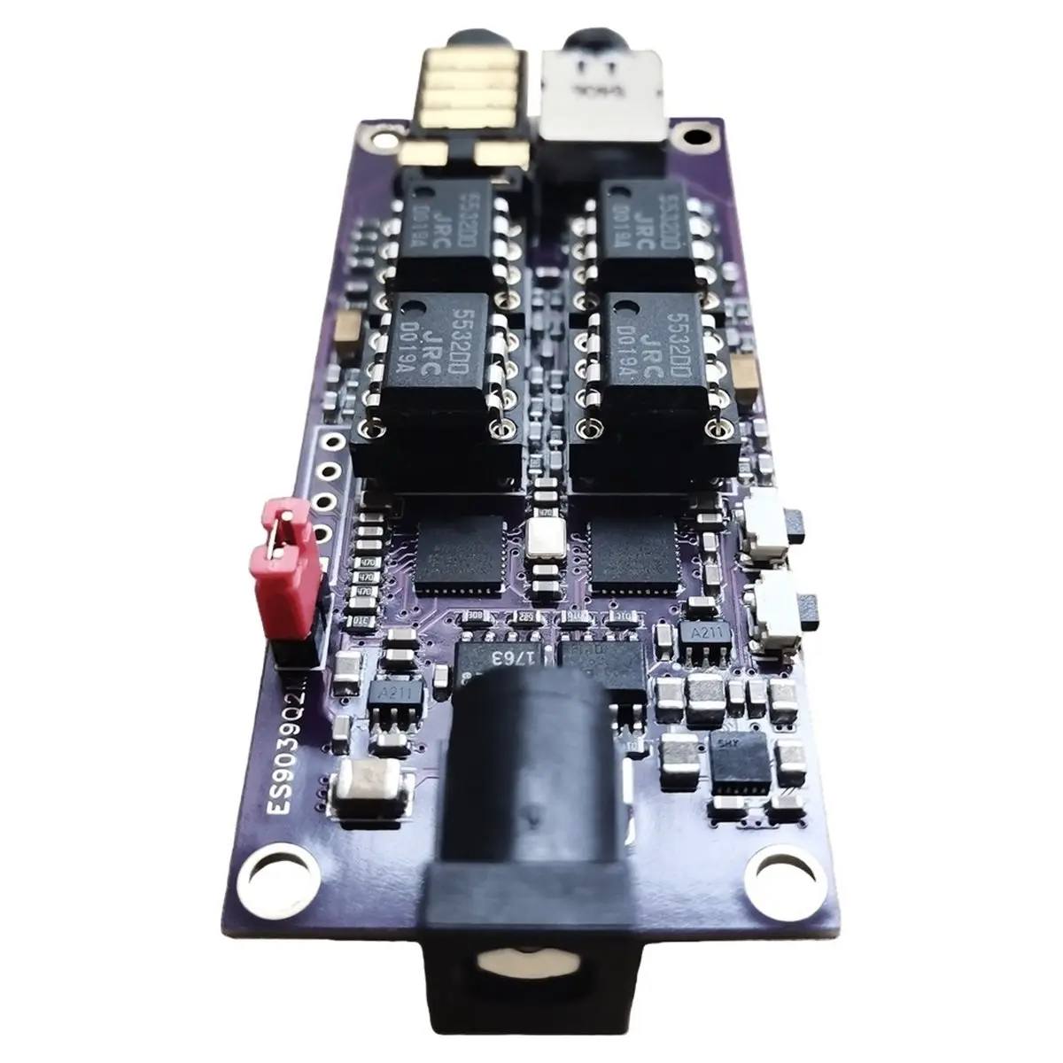 Dual ES9039Q2M Decoder Board I2S Input, Asynchronous USB Module Can Be Used with Amanero Italian Interface