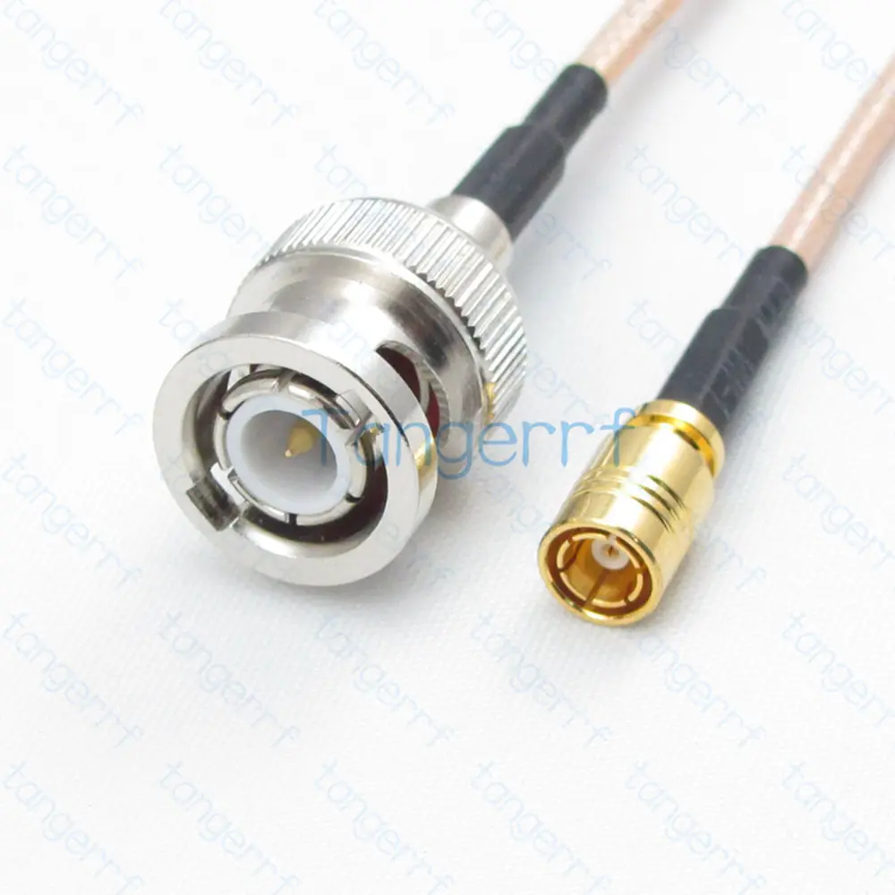 High Quality SMB Female to BNC Male RF Coaxial RG316 RG-316 LOW LOSS Pigtail Jumper Cable lot Coaxial Straight Connector Cable
