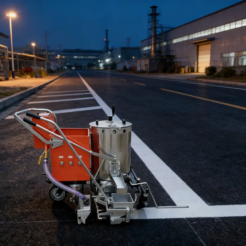 Reliable Hot Melt Thermoplastic Line Striping Equipment for Parking Garage Marking Factory Production Line with Customized